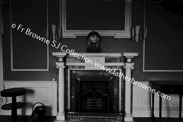 CASTLETOWN HOUSE  DINING ROOM FIREPLACE